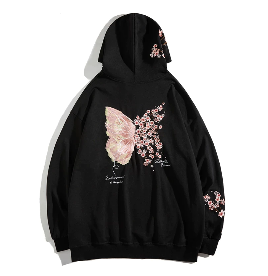 ★OY★L.T BUTTERFLY PATCH HOODIE-BLACK★正規品/韓国直送料込 BlackEyePatch/SPANDEX LOGO ZIP HOODIE（BLACK） - JONAS