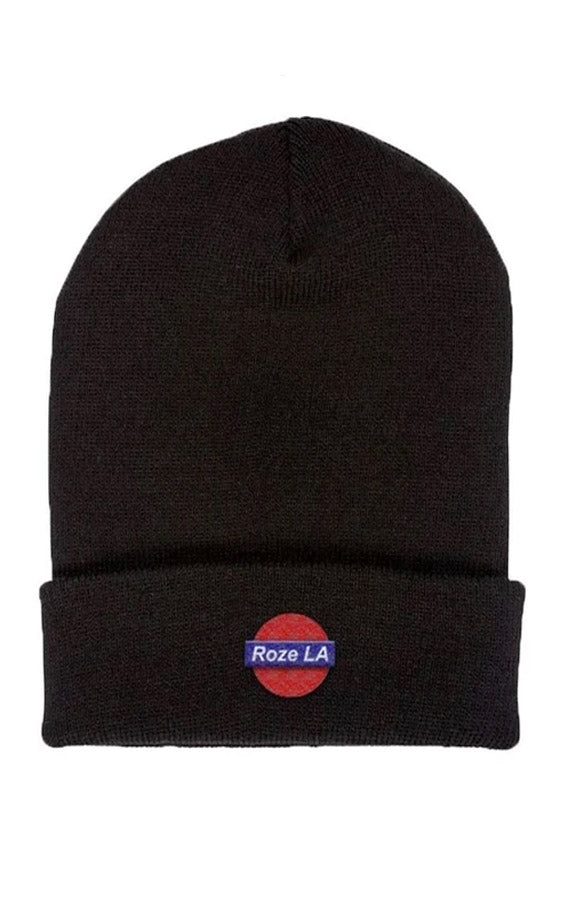 Black metro beanie